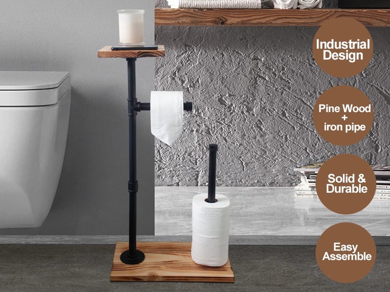 Industrial Free standing toilet paper holder stand Carousel 1