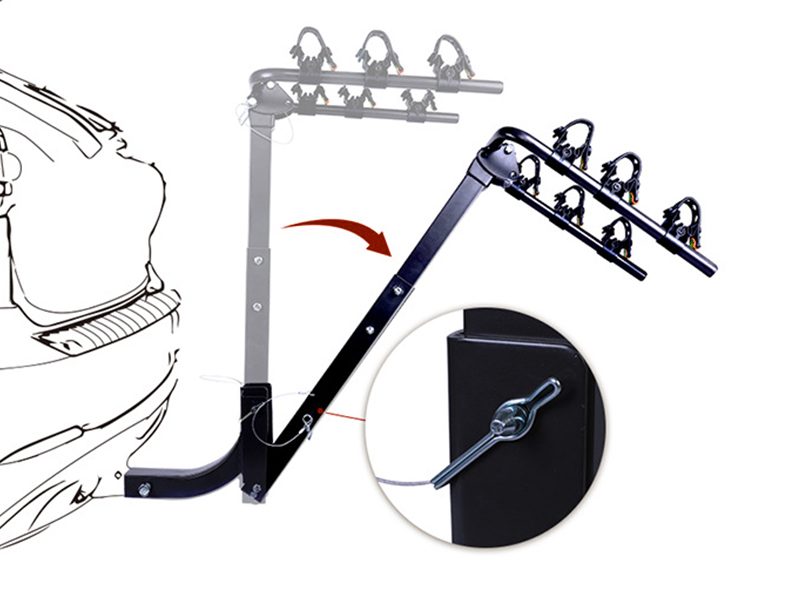 Bike Carrier Hitch Mount/Bike Car Rear Rack Foldable Carousel 2