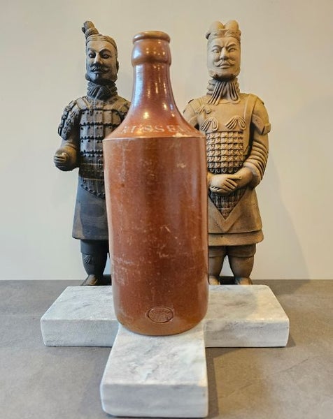 1935 Antique Josiah Russell Stonewear Soda Bottle in VGC for Age. Carousel 1