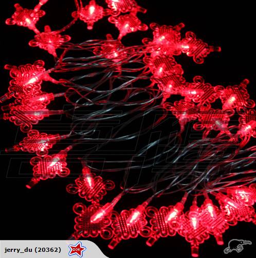 20 RED CHINESE KNOT 2.5M LED FAIRY LIGHTS Carousel 1