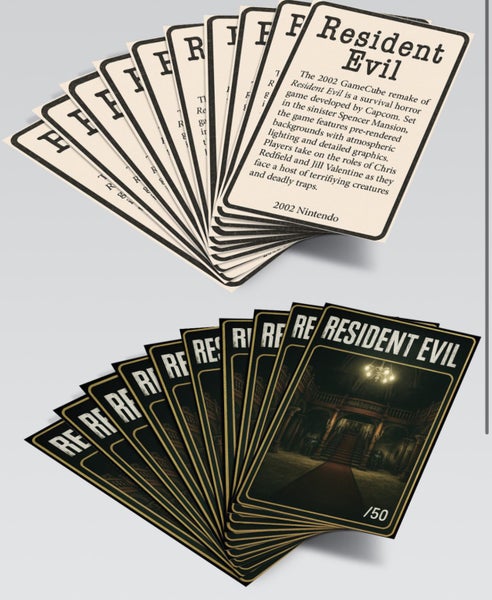 Resident Evil Numbered Trading Card Carousel 1