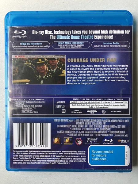 Courage Under Fire (1996) Blu Ray Carousel 3
