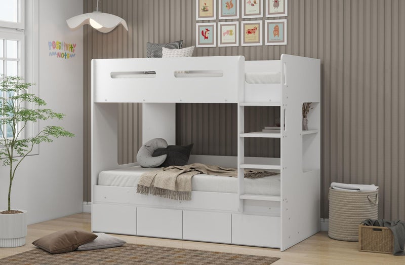 Montana Single Bunk Beds with 4 x Drawers Carousel 2