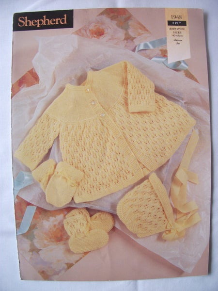 3ply Baby Yoked Matinee Set Carousel 1