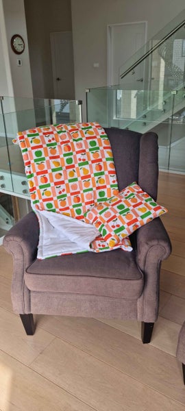 Large Hand Sewn Baby/Toddler Blanket and Pillow Carousel 1