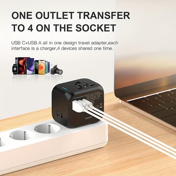 New Universal Travel Adapter Worldwide Carousel 9