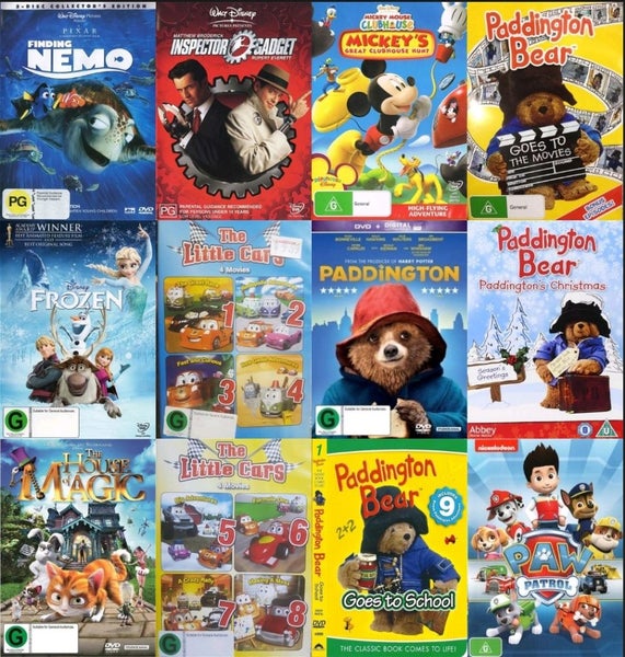 Amazing Children's Bulk Cartoons & Movie Box - 66 DVDs Carousel 2