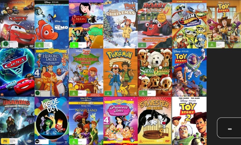 Amazing Children's Bulk Cartoons & Movie Box - 66 DVDs Carousel 4
