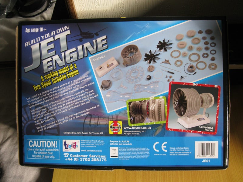 Haynes Build your own model Jet engine. Box has never been opened. NEW. Carousel 2