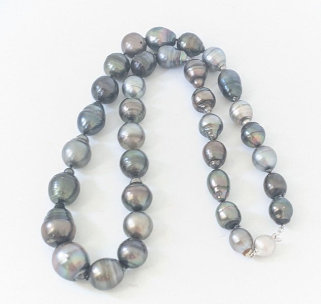 12 - 20 mm Drop Peacock Multicolour Tahitian Pearl Matinee Necklace Carousel 7