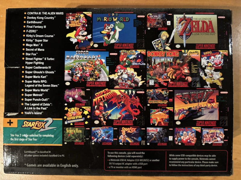 Super Nintendo Entertainment System Classic Mini. Brand New, Sealed Carousel 2