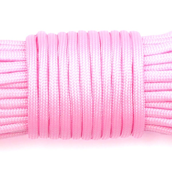 Paracord Rope 15m /50ft Light Pink 4mm Carousel 1