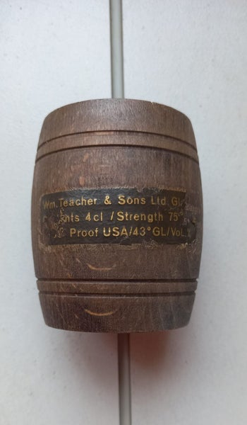 Vintage Miniature Bottle - Barrel 5 Teacher & Sons. Carousel 2