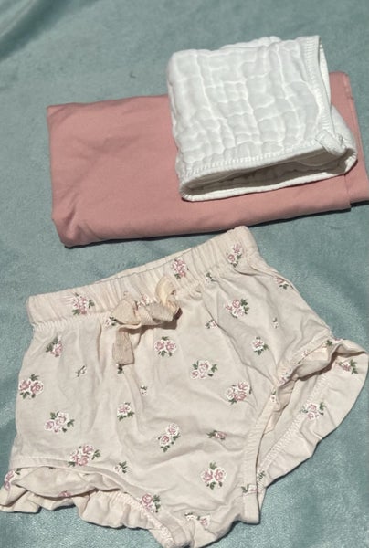 Baby knickers , burp cloth and wrap Carousel 1