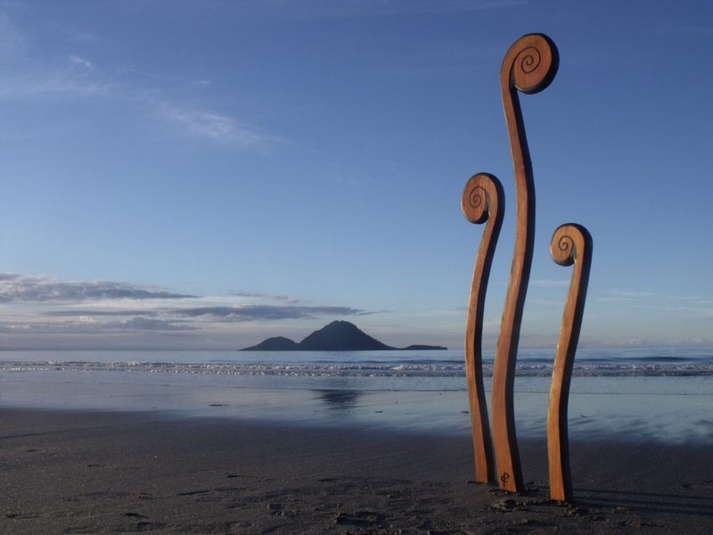 “Trio of Koru ” Garden Art by Pete Collins Carousel 1
