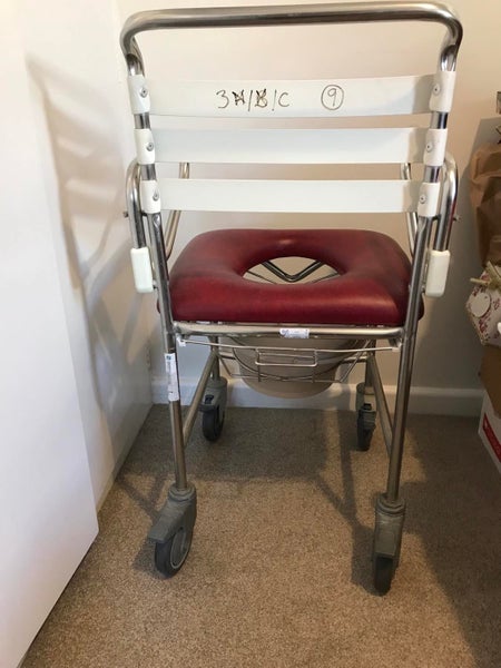 Versatile Shower Chair/Commode on Wheels Carousel 5