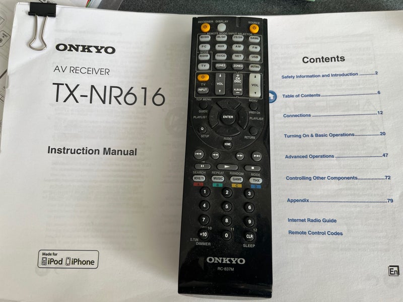 Onkyo Amplifier and Receiver63885781616899111