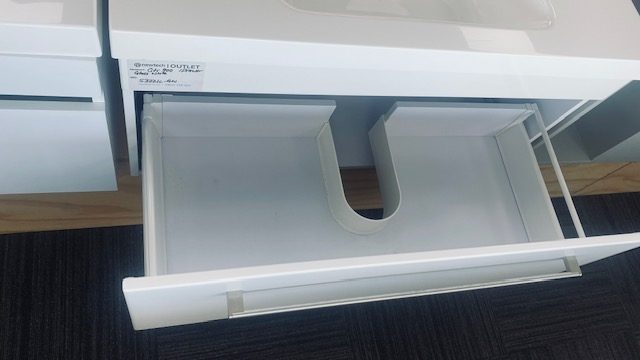 CITI 900 FLOOR STANDING 1 DRAWER - GLOSS WHITE Carousel 2