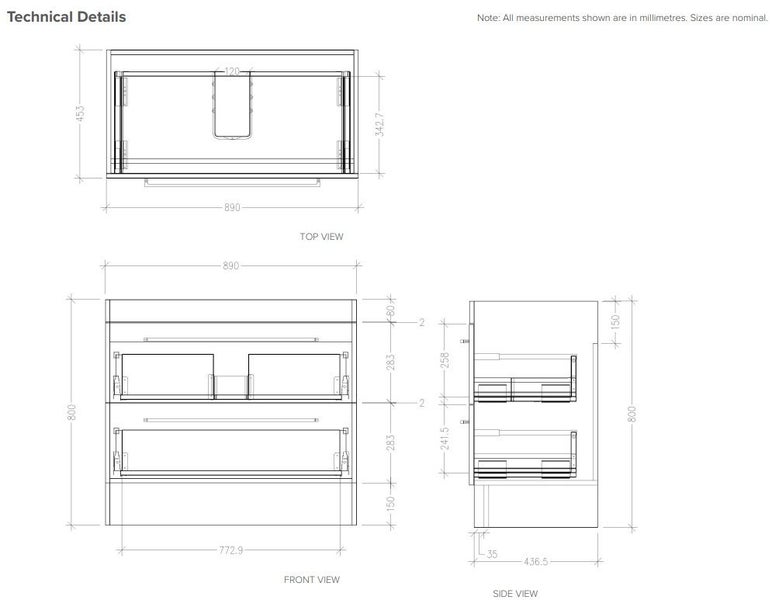 CITI 900 FLOOR STANDING 1 DRAWER - GLOSS WHITE Carousel 5