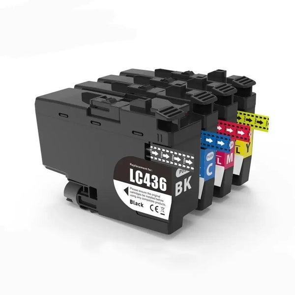 LC436 Ink Cartridges x4(1BK/1C/1M/1Y) Compatible With Brother Printers Carousel 1