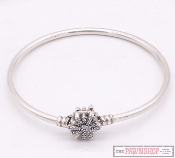 Pandora Sterling Silver Limited Edition Fireworks CZ Bangle - B801004 ~ Retired Carousel 2