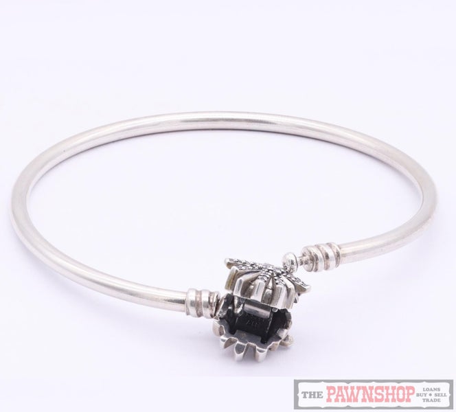 Pandora Sterling Silver Limited Edition Fireworks CZ Bangle - B801004 ~ Retired Carousel 8