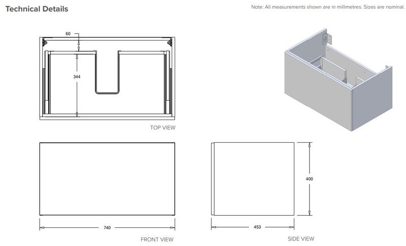 FRANCISCO 750 WALL HUNG IN CHERRY BLOSSOM WITH CHINA BASIN Carousel 5