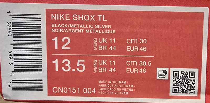 Nike Shox TL CN0151-004 Men's Size 12, Brand New (14F) Carousel 8