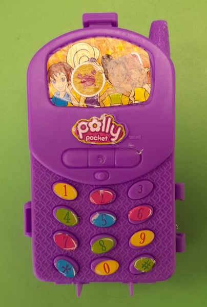 Polly Pocket toy, purple case for doll (BK 2007) Carousel 1