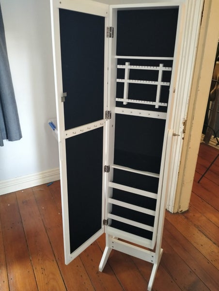 Standing Jewellery Cabinet with Mirror Carousel 2