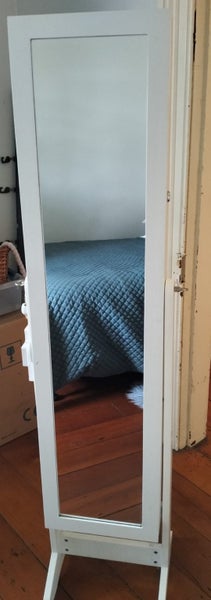 Standing Jewellery Cabinet with Mirror Carousel 1