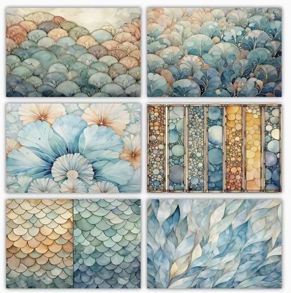 - A5 - Paper/Card Stock - Sea Beach - 12pcs - 140gsm Carousel 2