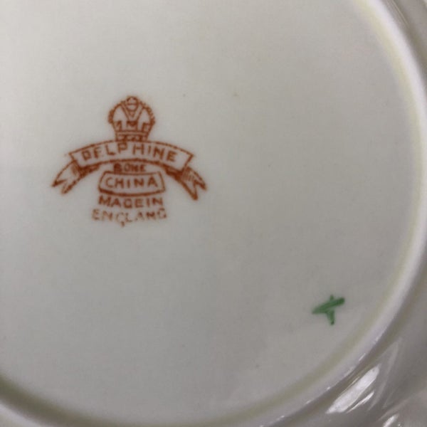 Antique “Delphine” cherry blossom bone china tea plate Carousel 3