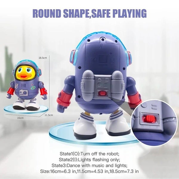 Dancing Space Duck Toy,Space Duck Dancing Musical Interactive Toy Carousel 7