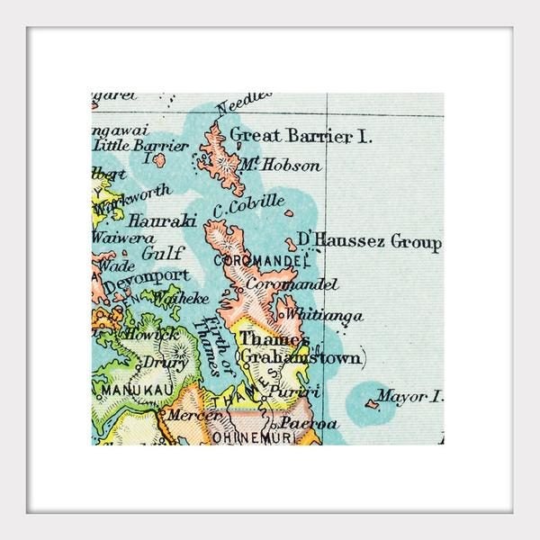 Coromandel - Vintage Map Print Carousel 1