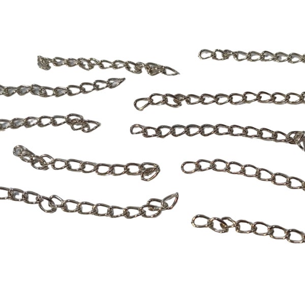 10pc Dark Silver Extension Chain Carousel 1