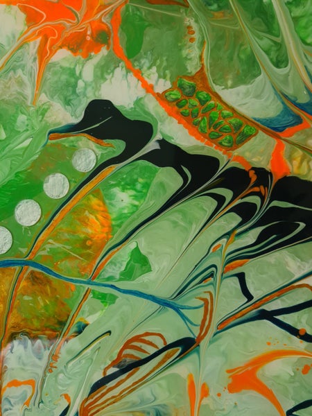 212 Seaweed 860 mm x 600 mm Resin on MDF Board Carousel 7