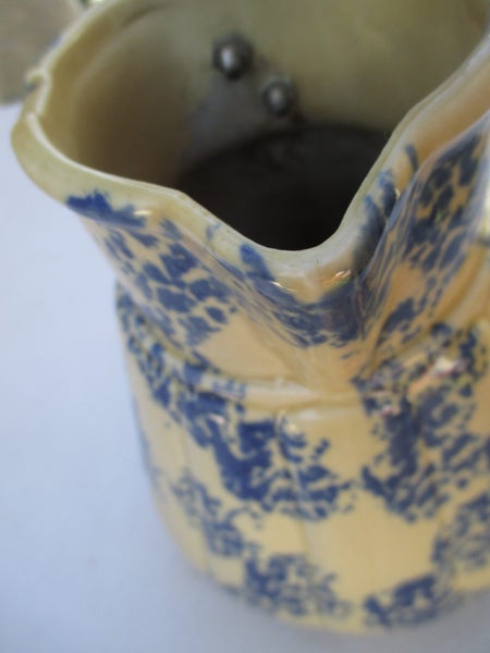 VINTAGE HECLA ELECTRICS CERAMIC ELECTRIC JUG BLUE SPECKLE GLAZE CIRCA 1930s Carousel 7