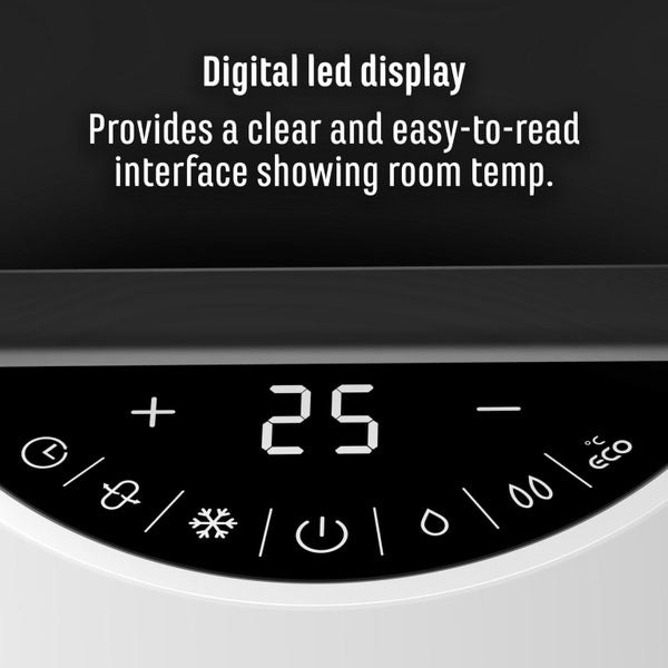 Sheffield Ceramic Fan Heater, Digital Carousel 5