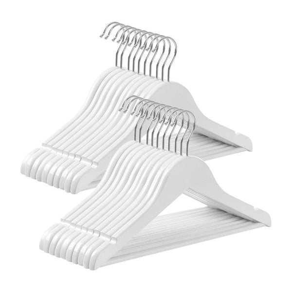 Kids Coat Hangers - White (Set of 20) Carousel 1