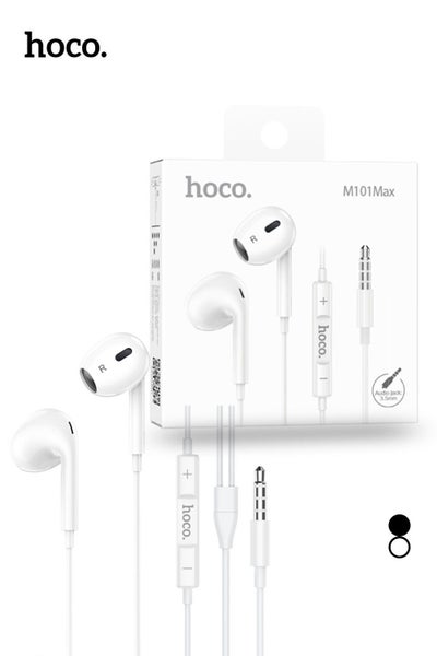 Hoco M101 Max 3.5mm Earphones - White Carousel 1