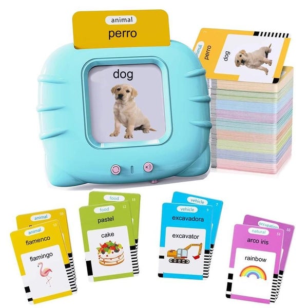Spanish & English Talking Flash Cards for Boys and Girls Bilingual Spanish En... Carousel 1