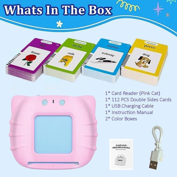 Spanish & English Talking Flash Cards for Boys and Girls Bilingual Spanish En... Carousel 9