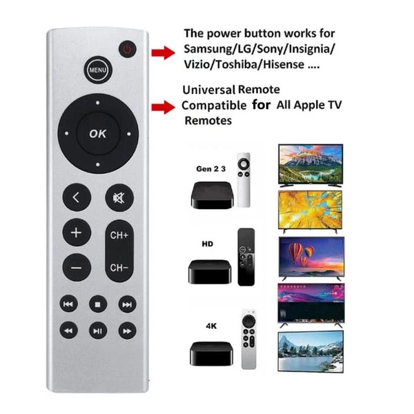 Replacement Remote for Apple TV - Compatible with 1st to 4th Gen, 4K & HD Models Carousel 5