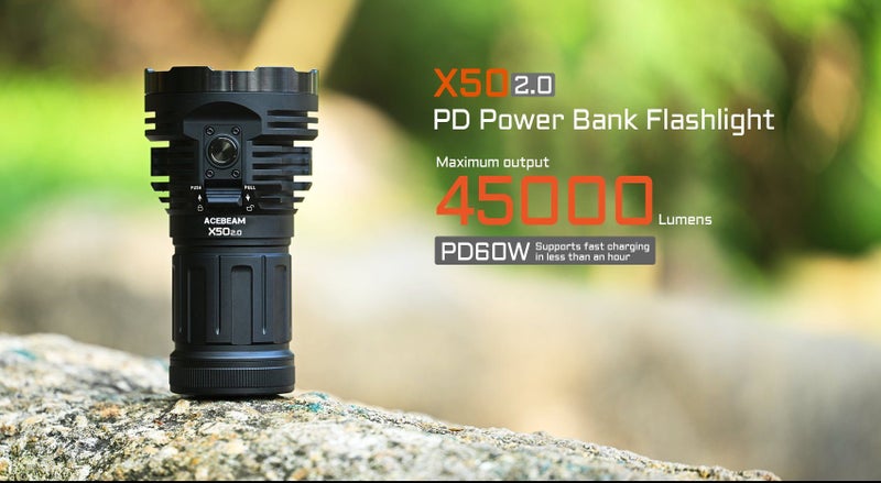 Acebeam - X50 PD Power Bank Flashlight Carousel 1