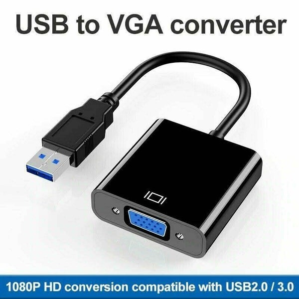 USB 3.0 to VGA Converter Adapter Multi-Display External Video Graphic Card Carousel 2