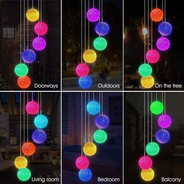 Color Changing Ball Wind Chimes Carousel 2