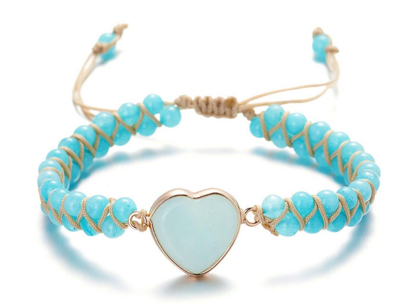 Handmade Beaded Bracelet Adjustable Woven Bangle Carousel 1