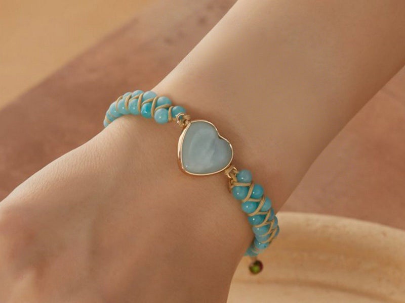 Handmade Beaded Bracelet Adjustable Woven Bangle Carousel 4