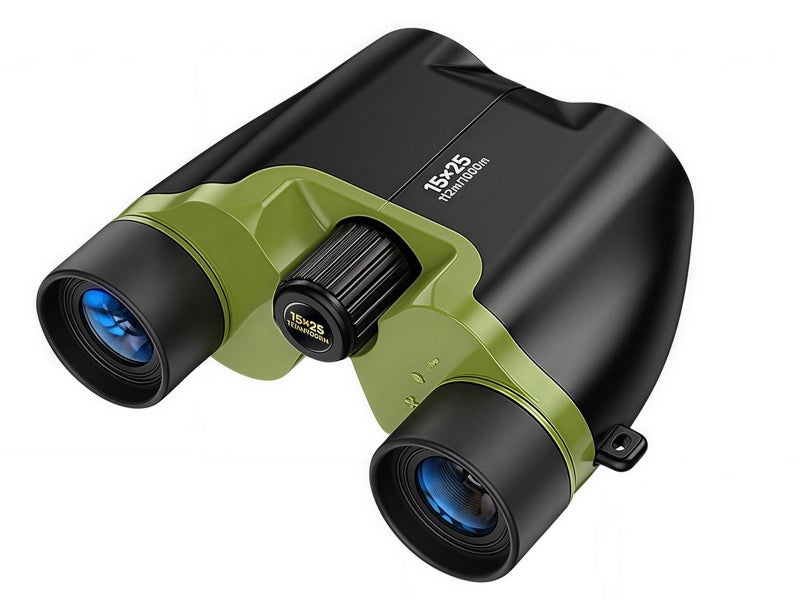 High Powered 15 x 25 Compact Binoculars with Storage Bag for Adults Carousel 1